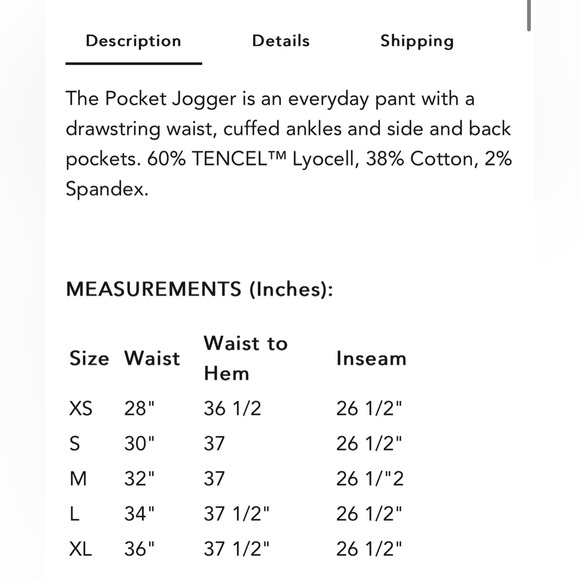 Perfect like new Bella Dahl Pocket Jogger pants large - Picture 7 of 13